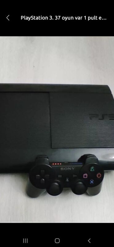 PS3 (Sony PlayStation 3): Palystation 3 ev malidi ideal vezyetde usaq oynamasin deye satiram
