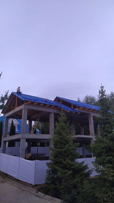 Металлочерепица: Крыша односкат, двухскат, конверт, парапет, хай-тек, металлочерепица — 7