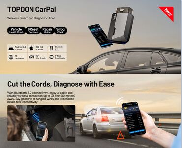 Alati za automobile: NOVO - TOPDON Carpal Bluetooth OBD2 Auto Dijagnostika Ažuriranja — 3