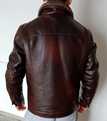 Куртки: Кожаная куртка новая — 6