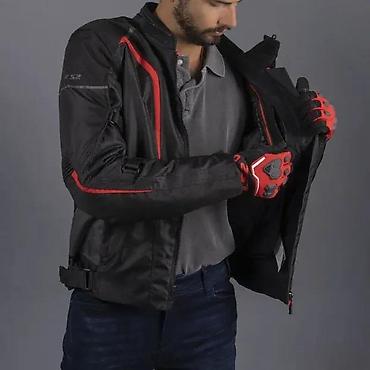 Ostale jakne: LS2 muška moto jakna – tekstilna, crno-crvena - Sportski kroj sa — 1