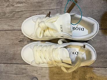 Женская обувь: Кроссовки, 42, Dior, Новый, цвет - Белый, Платная доставка — 1
