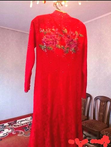 бу свадебные: Свадебное платье, 4XL, Гипюр, А-силуэт, Кыргызстан, Кружево, Б/у — 8