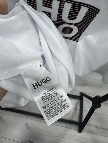 ак калпак рисунок: Мужская футболка, S, M, L, Hugo Boss, Новый, цвет - Белый, Самовывоз — 5