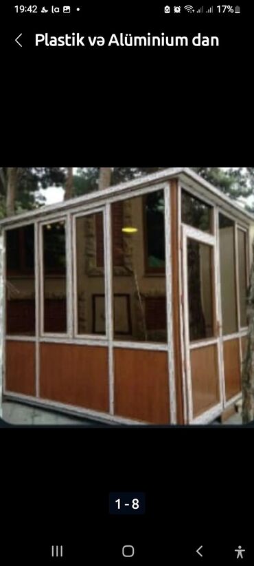 Tikinti işləri: Şüşə ofi̇s və otağ lar üçün ara kəsmə. Kəyfi̇yyatli̇. Sərfəli̇ — 18