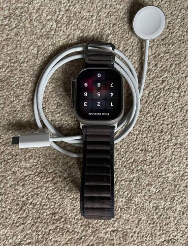 apple watch 6 цена в бишкеке: ПРОДАЮ ЕПЛ ВОТЧ УЛЬТРА 2 полный комплект состояние как новый АКБ 100%