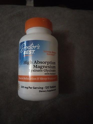 Vitaminlər və BAƏ: Məhsul: Doctor’s Best – High Absorption Magnesium (Lysinate — 1