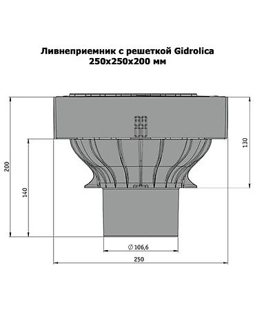 манеж новый: Ливнеприемник Gidrolica ?200 мм - Назначение: сбор и отвод — 8