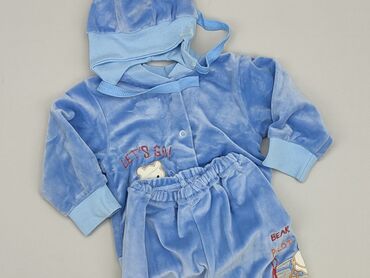 krótkie spodenki jeansowe chłopięce: Set for baby, 0-3 months, condition - Very good