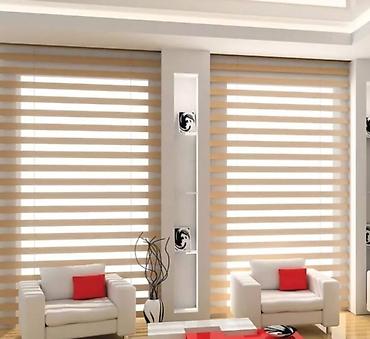 Jalüzlər: Zebra jalüz pərdələr - İkili qatlı, zolaqlı (zebra) mexanizm: şəffaf — 8