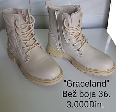 Gležnjače: Nove Graceland ženske čizme, broj 36 - Boja: Bež - Model: gležnjače — 1