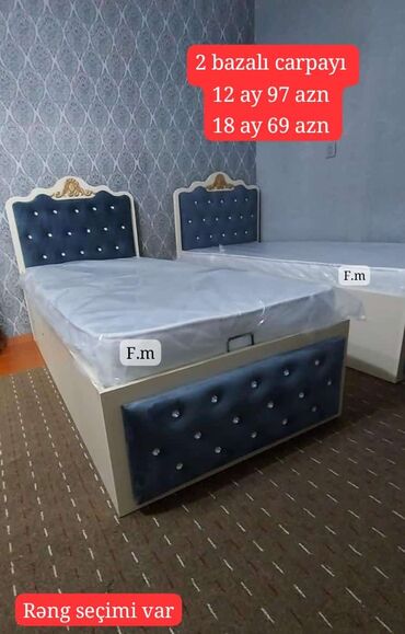 Çarpayılar: Yeni, Təknəfərlik çarpayı, Bazalı, Matras ilə, Siyirməsiz