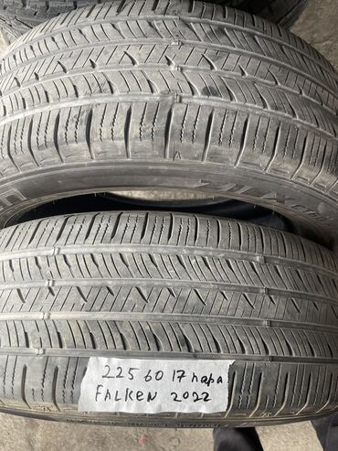 Шины: Шины 225 / 60 / R 17, Лето, Б/у, Пара, Легковые, Япония, Falken