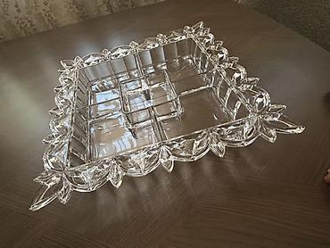 karacadan alınıb: Bohemia kristal beş bölməli serve qabı - Brend: Crystal Bohemia — 2