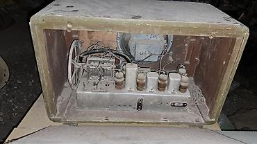 ses mixeri: Antik lampalı radio qəbuledici. "Родина-47" İşlək və ideal vəziyyətdə — 3