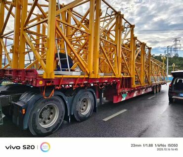 Услуги автовышки, крана: Секции башенного крана (металлоконструкции) - Жёлтые решетчатые — 1