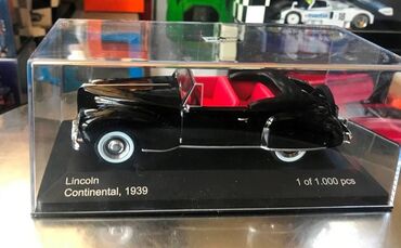 скупка масштабных моделей автомобилей: Коллекционная модель Lincoln Continental black 1939 Limited Edition