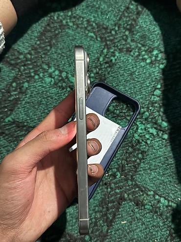 apple watch ultra 3: IPhone 15 Pro Max, Б/у, 256 ГБ, Natural Titanium, Чехол, 86 % — 3