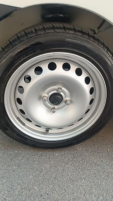 Satılır: 15 düym polad disk + şin komplekti - Disk: polad, çoxdelikli