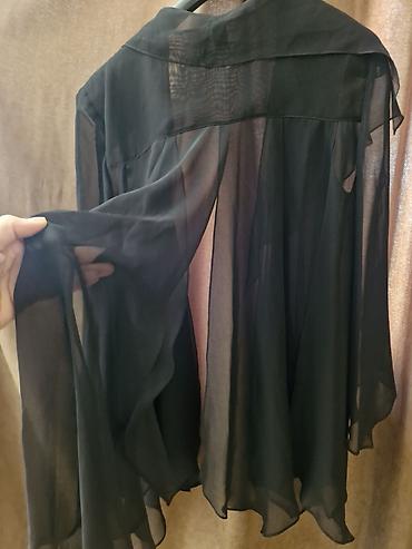 kombinezon satisi: Qara şifon kardigan/bolero - Rəng: qara - Parça: yüngül, şəffaf şifon — 3