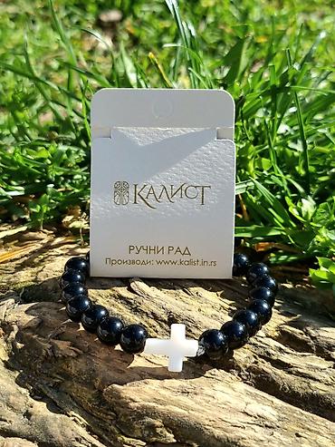 Narukvice: Kalist ručno rađene kamene brojanice od oniksa sa blagoslovom SPC — 5