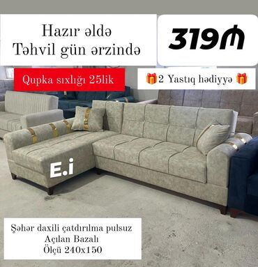 Yataq otağı dəstləri: Divan, Qonaq otağı üçün, Bazalı, Açılan