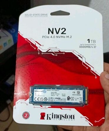 SSD diskləri: SSD disk Kingston, 1 TB, M.2, Yeni