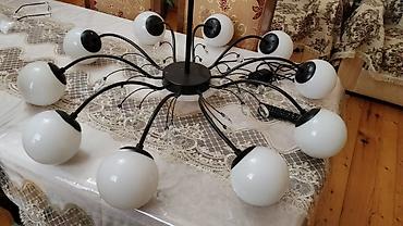 dekor isiq: Çılçıraq, 10 və daha çox lampa, Metal — 1