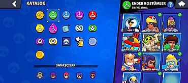 Dəstlər, kostyumlar: Məhsul: Brawl Stars hesabı.50 SƏVİYƏ pubg hesabı ilə dəyişdirilir — 6
