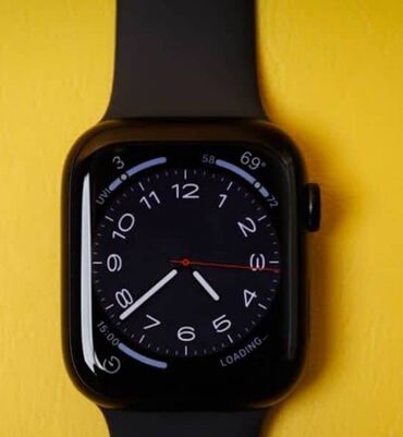 up saat: Б/у, Смарт часы, Apple, Аnti-lost, цвет - Черный