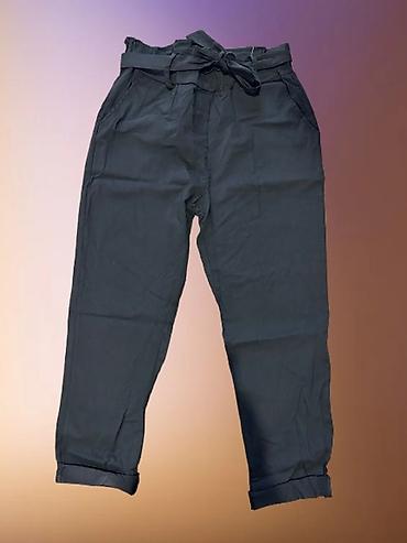 differente obuca: Ženske pantalone sa visokim strukom i pojasom na vezivanje — 1