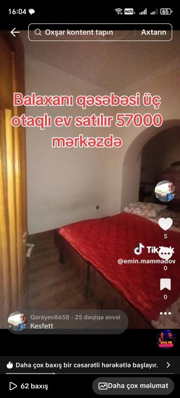 razində ev: 4 otaqlı, 100 kv. m, Kredit yoxdur, Orta təmir
