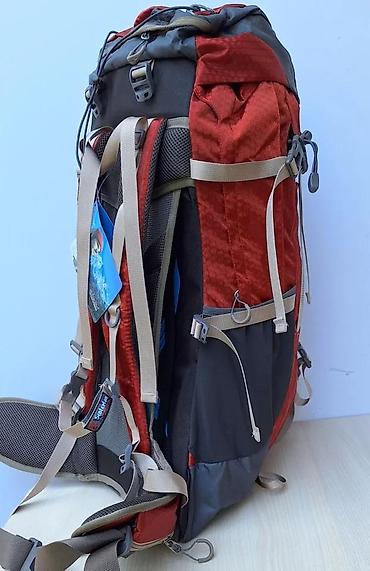 Sportske torbe i rančevi: Planinarski ranac Adventure 65L – crveno/crni - Zapremina: 65 litara — 5