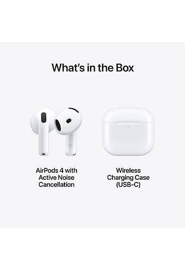 airpods pro qiyməti: Apple AirPods 4 (Active Noise Cancellation) – USB‑C Simsiz Qutu ilə - — 3