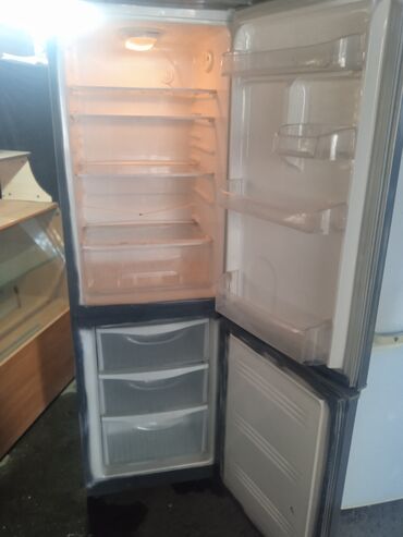 холодильник морозильник бу: Муздаткыч Samsung, Колдонулган, Эки камералуу, De frost (тамчы), 180 *