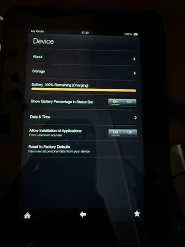 wifi adapteri: Amazon Kindle Fire planşet + orijinal şarj cihazı 2012 il, 16 gb - — 3