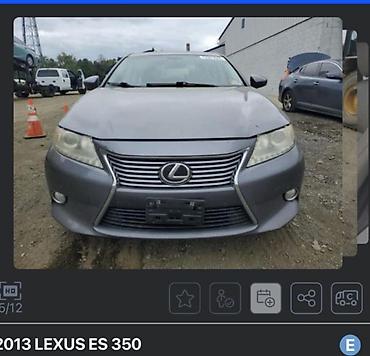 350: Запчасти на Лексус ЕС 350 2013 год . Кузовные матор каропка ходовая — 1