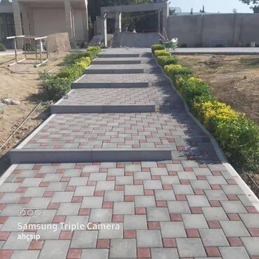 Döşəmə işləri: Tamet (klinker) daş döşəmə xidməti - Geniş çeşiddə dekorativ səki — 4