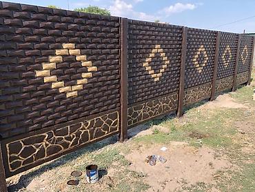 Бетонные еврозаборы: Бетонный еврозабор, Другой бренд, Декоративный, Новый, Оптом,Безналичный расчет — 26