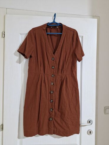 haljine za noćne izlaske: Only XL (EU 42), color - Brown, Other style, Short sleeves