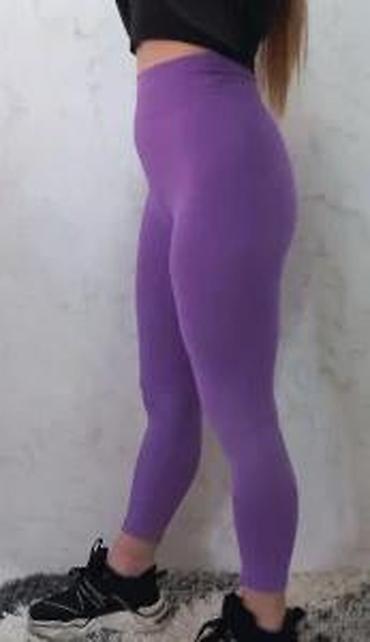 Helanke, biciklistički šortsevi: Ženske sportske helanke – ljubičaste - Model: visok struk sa širokim — 11