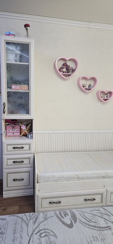 Детские гарнитуры: Детская гарнитура, Б/у, Для мальчика, Для девочки, МДФ, цвет - Бежевый, Самовывоз — 7