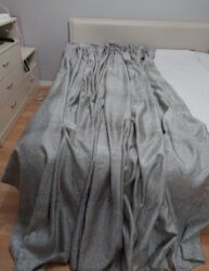 Pərdə və tüllər: İşlənmiş, Vilyur Pərdə, rəng - Boz, Ünvandan götürmə — 2