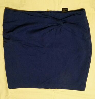 Skirts: L (EU 40), XL (EU 42), Midi, color - Light blue