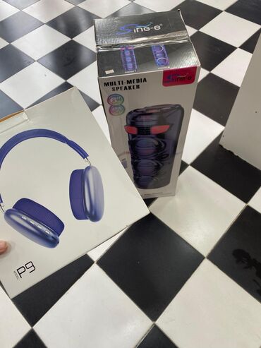 Planşetlər: Singe-e Multi-Media Speaker + P9 Bluetooth qulaqlıq seti - Singe-e