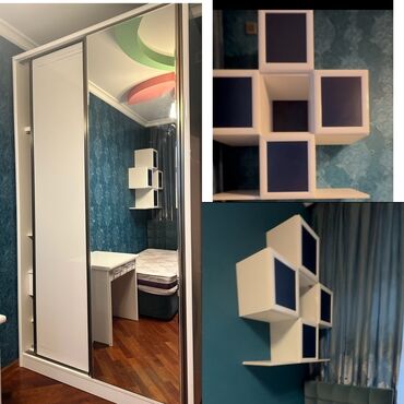 балконный шкаф: Kupe, 2 qapılı Düz dolab, Qarderob, paltar dolabı