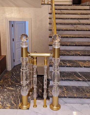 Pilləkən məhəccərləri: Yeni Pilləkən məhəccəri, Paslanmaz polad, Pulsuz çatdırılma — 12