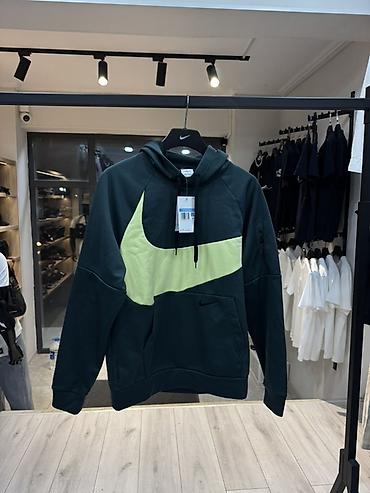 nike tech flece: Мужская толстовка, M, Nike, Новый, цвет - Зеленый, Самовывоз — 1