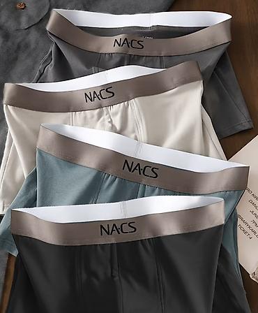 Носки и белье: Мужские боксеры NACS (набор из 4 штук) - Цвета в комплекте — 1