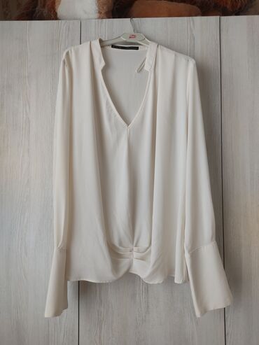 Рубашки и блузы: Zara, M (EU 38), цвет - Белый